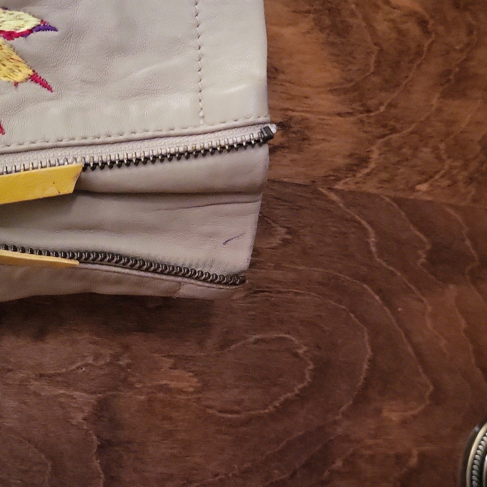 Lambskin Leather Jacket w/ Embroidery Small - Picture 14 of 14
